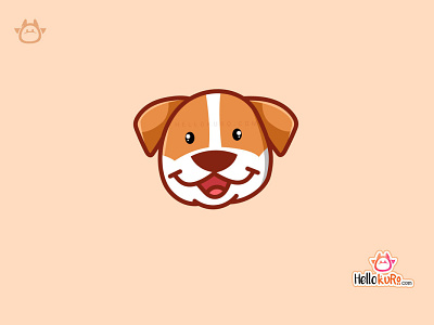 BIMMU - Cute Puppy Dog For Pet Store or Pet Shop Logo cute art cute dog hand drawn illustration kawaii art logo mascot pet shop logo pet store logo portrait