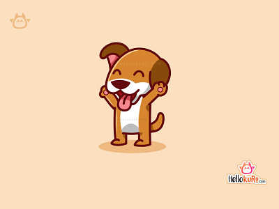 BUBBU - Cute Puppy Dog For Pet Store or Pet Shop Logo cute art cute dog hand drawn illustration kawaii art logo mascot pet shop logo pet store logo portrait