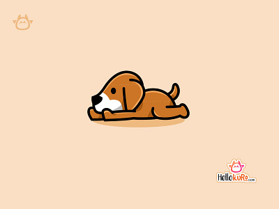 BINNU - Cute Puppy Dog For Pet Store or Pet Shop Logo