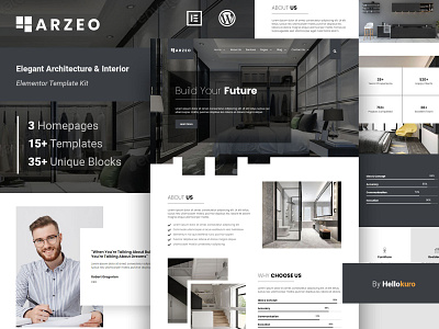 ARZEO - Architecture & Interior Web Elementor Template Kit