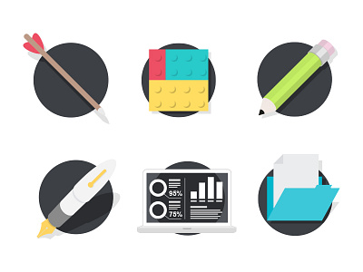 Icons agency bbs color flat icon illustration vector work