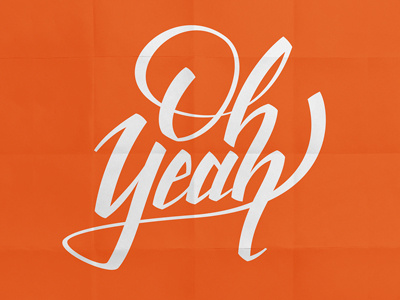 Ohyeah calligraphy font letter lettering pen type