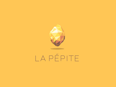 La Pépite brand co-working creation founder lapepite logo vector