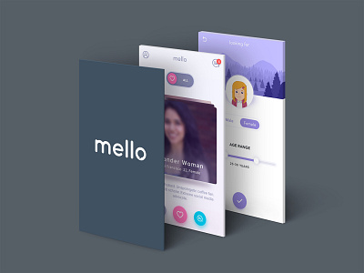 Mello App branding illustration mello mockup ui uiux uxdesign