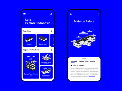 Travel App Concept - Explore Indonesia