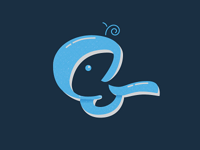 Whale Ampersand ampersand design handlettering type typography whale