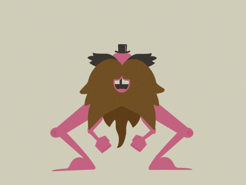 Monster Dance beard dance gif monster