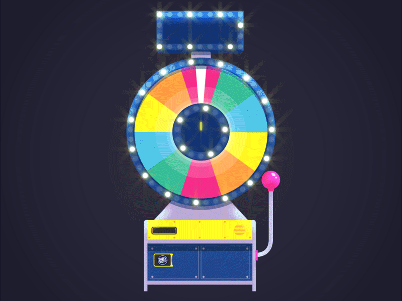 Arcade Game: Spin 'n' Win ae animation arcade colors fortune gambling game glow lights play shine