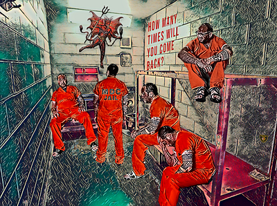 Don't Go Back el camino studios felon art jail artwork prison art