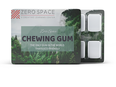 ZERO SPACE branding chewing gum design illustration sistemo design typography zerospace