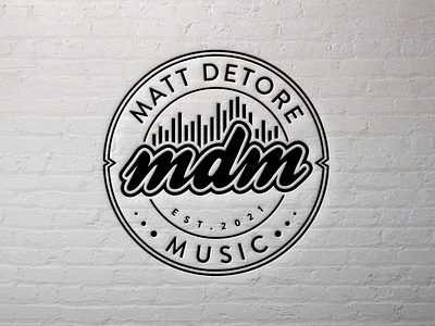 MDM- Music company logo design branding business logo company logo corporate logo design graphic design illustration logo logo maker mock up