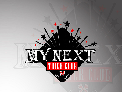 My Next Trick Club 3d animation branding business logo emblem logo graphic design illustration logo design trick club logo vector