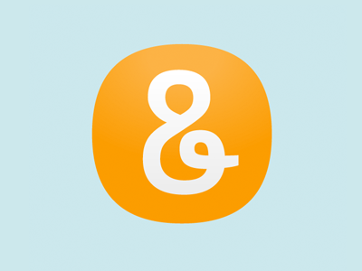 &Amp; ampersand circle logo type