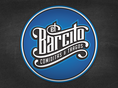 El Barcito bar lettering logo
