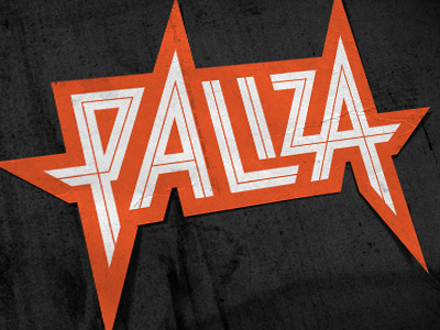 Paliza Logo custom font logo new metal