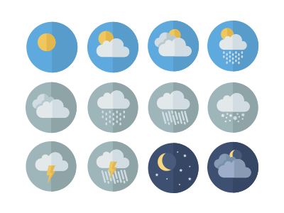 Weather icons preview flat icons weather weather icons