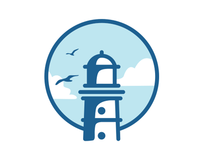 Lighthouse logo faro icon illustration lighthouse logo vector