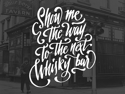 Whisky bar alabama song brush pen hand lettering lettering music rock the doors