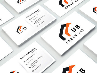 URBAN BAT brand identity bussines bussines card design art illustrator logotype