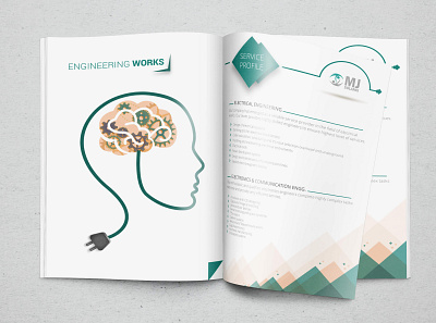 MJ Brochure InnerPage Design branding brochure creative design graphicsdesign illustration vectorart