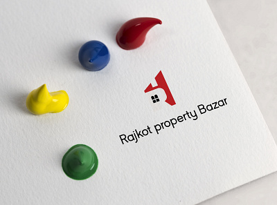 RAJKOT PROPERTY BAZAR brand creative design graphicsdesign illustration logo logodesign logotype