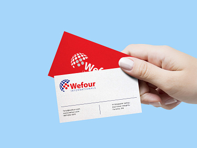 Wefour brand branding business card design creative design design graphicsdesign logo