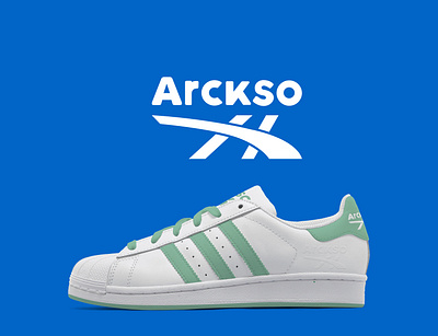 Logo and shoe designing of Arckso. brand branding creative design graphicsdesign logodesign shoe design