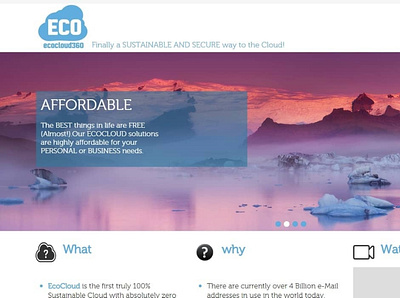 EcoCloud web development webdesign website design