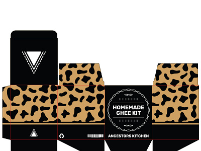 Homemade Ghee Kit Package Design brand design graphicdesign packagedesign