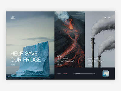 Environment Web UI climate change design environment illustration logo minimal ui ux web website