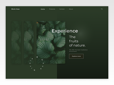 ☘️ Herbal Products Web UI branding design illustration logo minimal ui ux vector web website