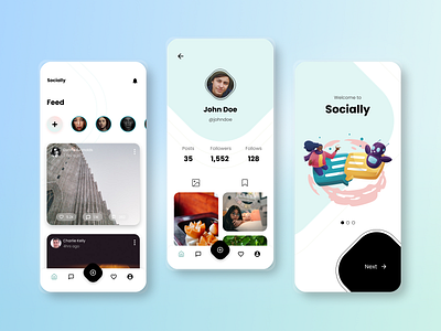 🤸‍♂️  Social Media App Design