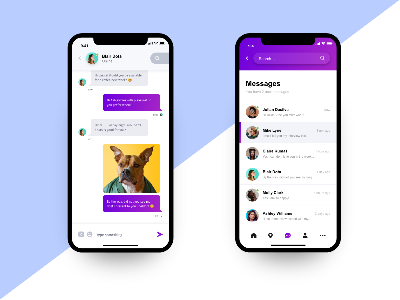 Chatting App Ui by Satish Guna on Dribbble