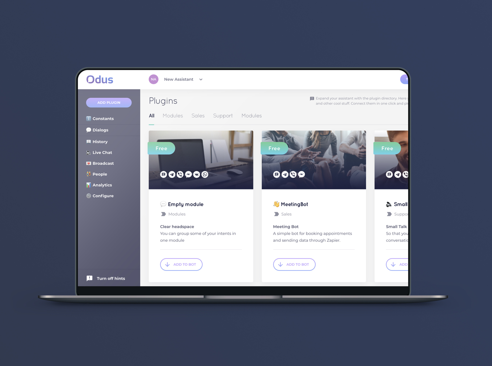 Odus.ai: UX/UI design for the control panel by Alex Chernyshev on Dribbble