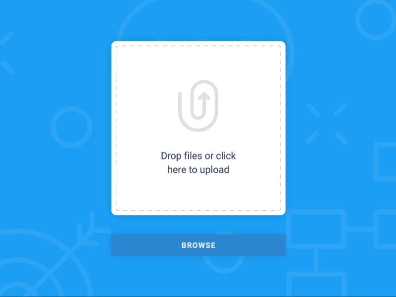 UUPLOAD | Dropzone attachment branding drag and drop file icon identity mark symbol transfer u upload