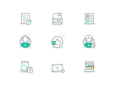 UWORK Icons health care icon design icons icons design icons pack icons set illustrations platform