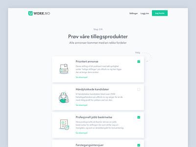 UWORK | Online staffing and recruitment service. design healthcare icons landingpage norwegian oslo ui ux web