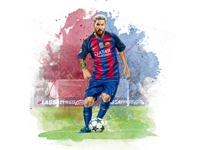 Lionel Messi digitalart fcbarcelona illustration