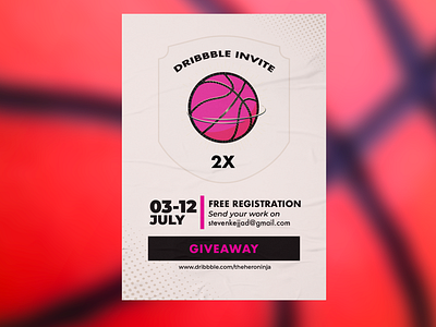 2 Invite Giveaway debut giveaway invitation invite poster