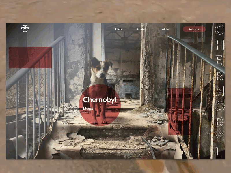 A thought for the Chernobyl dogs animation chernobyl design dogs figma figmaafrica ui ux