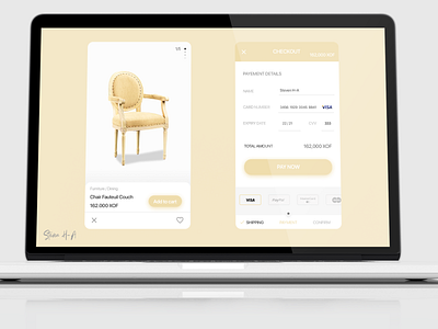 Furniture Shop checkout form #dailyui #002 clean dailyui debut design figma figmaafrica ui ux