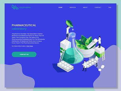 Visopharma - Landing page  #dailyui  #003