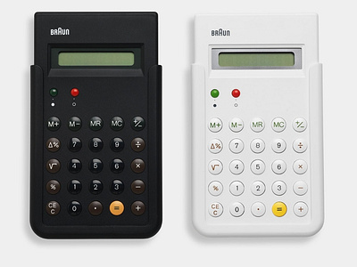 braun calculator - Black & White