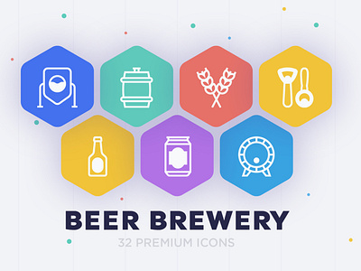 Beer Brewery | 32 Icons Set