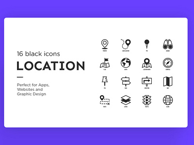 Location | 16 icons set