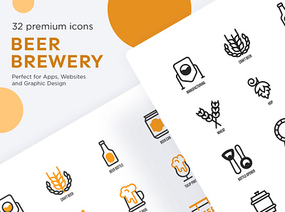 Beer Brewery | 16 icons set beer icon icon design icon set icons icons design iconset sign