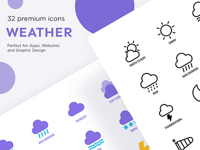 Weather | 32 Premium Icons