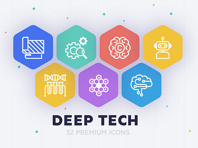 Deep Tech - 32 Premium icons deep icon icon design icon set iconography icons icons design icons pack icons set iconset illustration logo logos sign tech