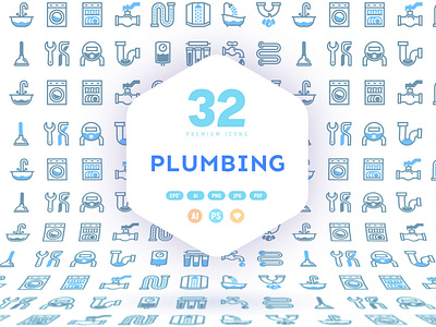 Plumbing - 32 Premium icons