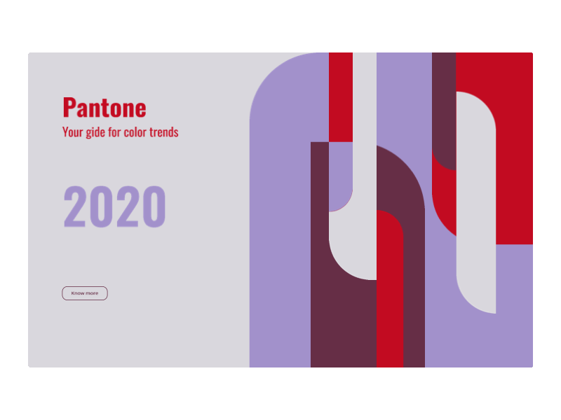 pantone colors 2020 2020 trend animated animated gif animation color colors daily ui dailyui design inspiration motion pantone ui ux uidesign webdesign website